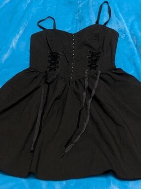 🖤 Black Corset-Style Dress 🖤